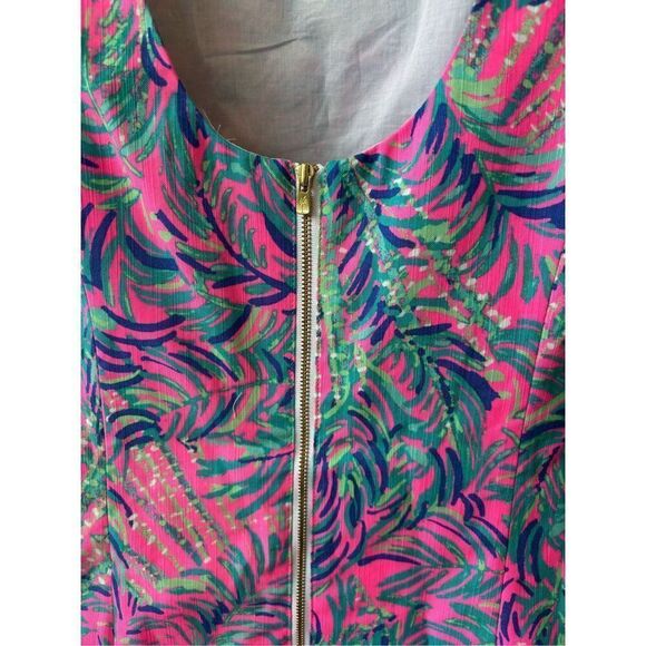 NWT Lilly Pulitzer Pink Sunset Coco Breeze Mila Shift dress, Sz 4 $178 - Picture 6 of 8